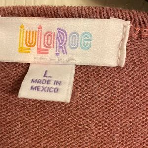 LuLaRpe. Dusty Rose front pocket cardigan
